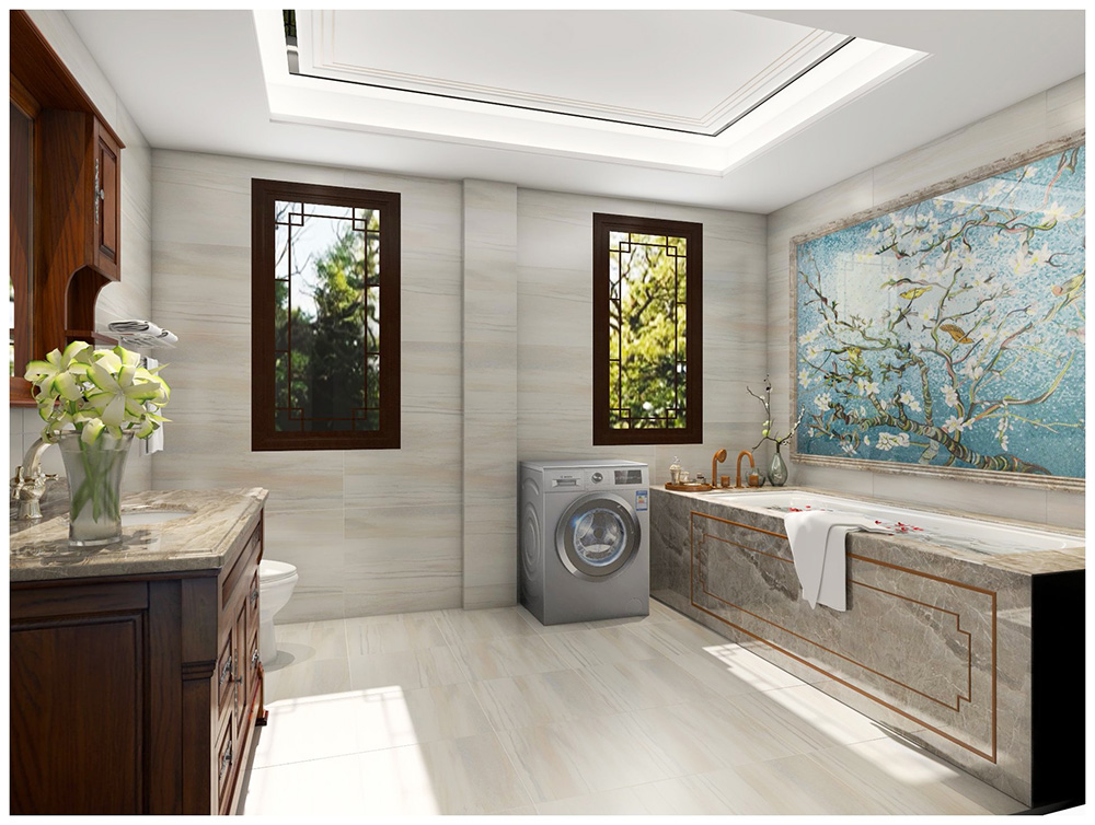 新中式風格別墅裝修設計效果圖-美的海岸花園別墅366平米-別墅衛生間裝修設計 新中式風格別墅裝修設計效果圖-美的海岸花園別墅366平米-別墅衛生間裝修設計