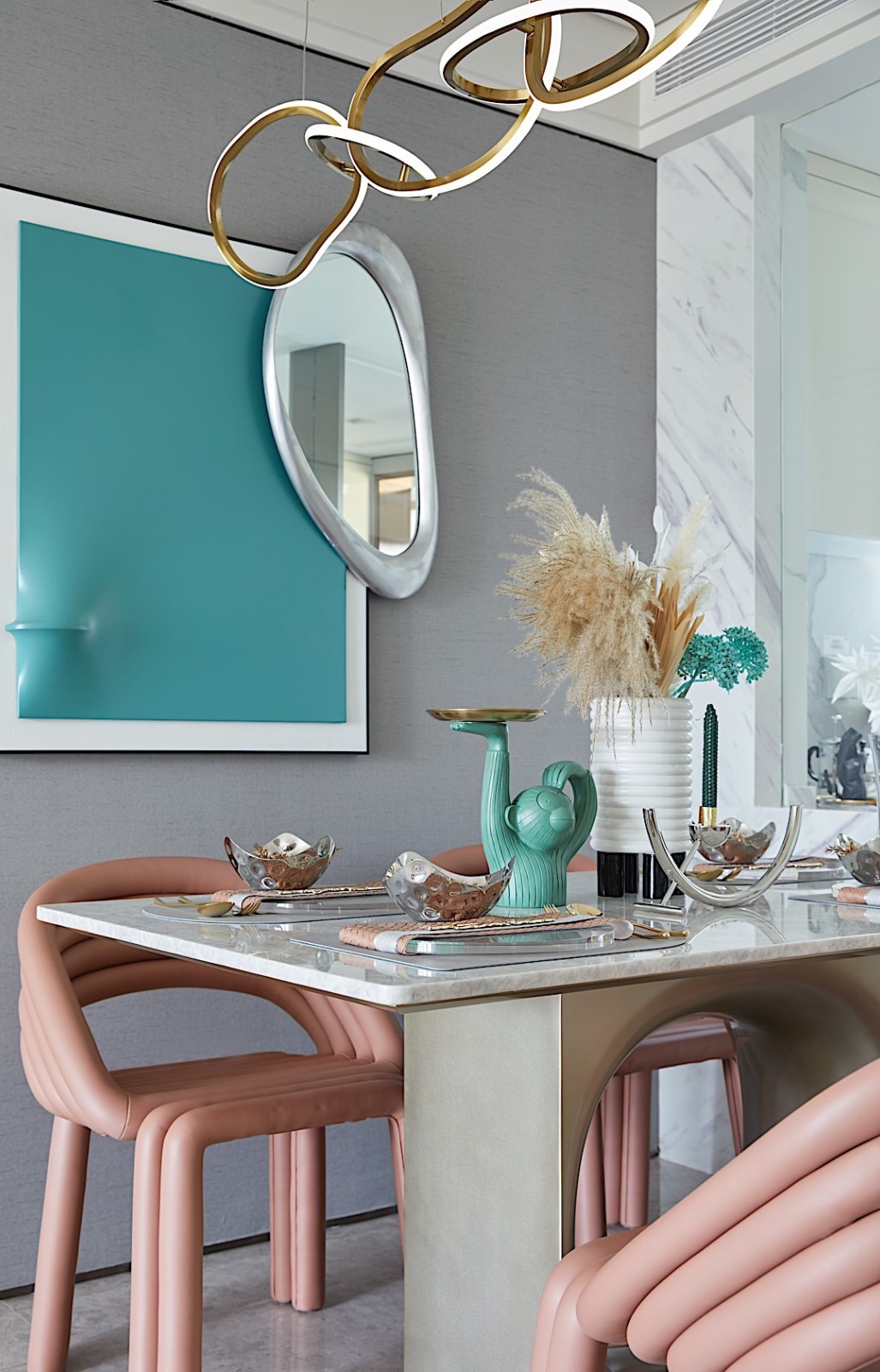 輕奢高雅風(fēng)格室內(nèi)設(shè)計(jì)家裝案例-餐廳 輕奢高雅風(fēng)格室內(nèi)設(shè)計(jì)家裝案例-餐廳