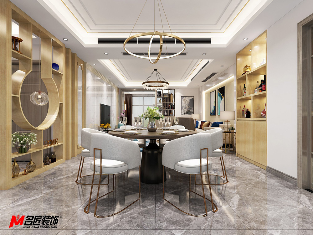 現(xiàn)代輕奢風(fēng)格室內(nèi)裝修設(shè)計(jì)效果圖-大悅花園三居118平米-室內(nèi)餐廳裝修設(shè)計(jì) 現(xiàn)代輕奢風(fēng)格室內(nèi)裝修設(shè)計(jì)效果圖-大悅花園三居118平米-室內(nèi)餐廳裝修設(shè)計(jì)