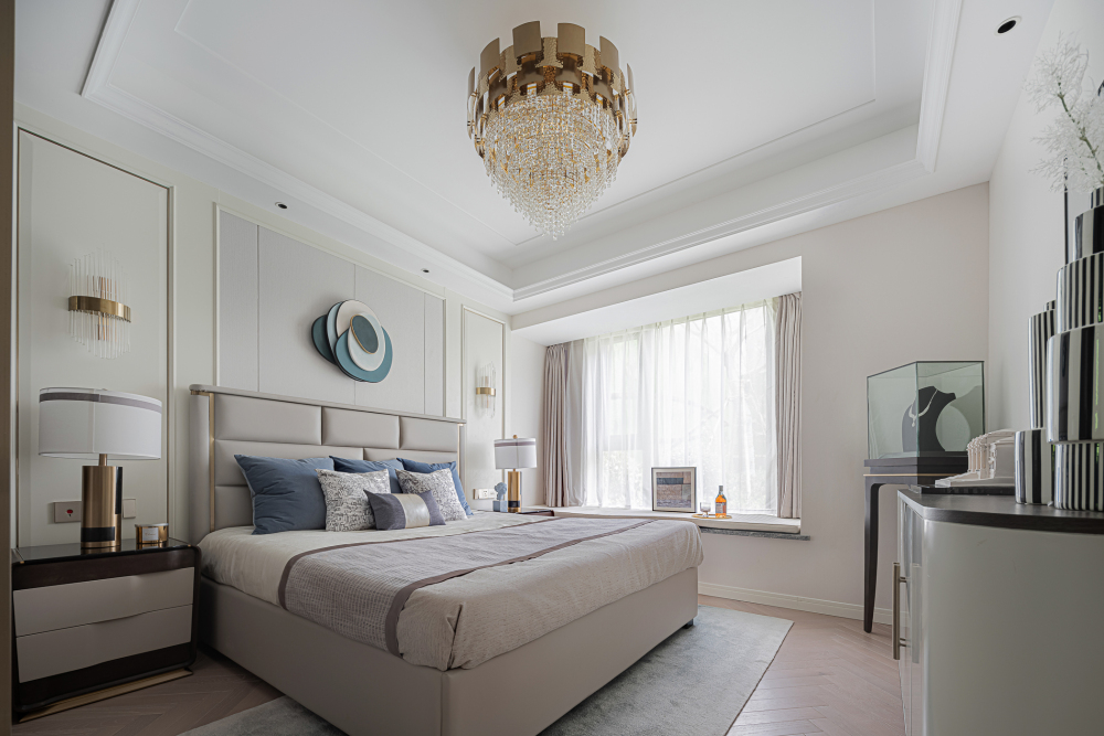 現代輕奢風格室內設計家裝案例-主臥 現代輕奢風格室內設計家裝案例-主臥