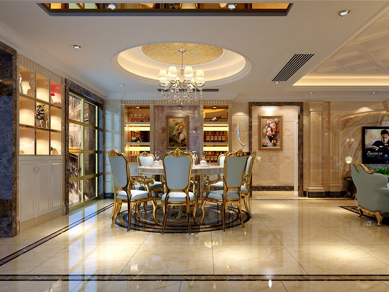 佛山市碧桂園·嶺南盛世歐式風格四居室裝修案例