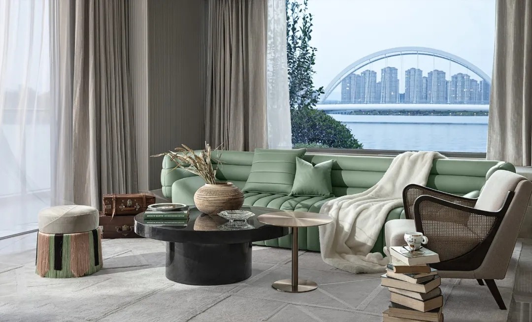 法式東方風格家裝設計室內裝修效果圖-客廳 法式東方風格家裝設計室內裝修效果圖-客廳