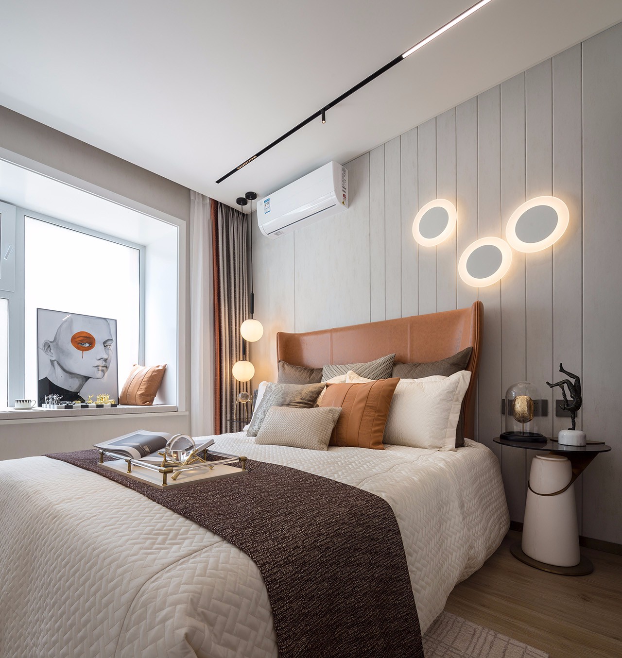 北歐風格家裝設計室內裝修效果圖-主臥 北歐風格家裝設計室內裝修效果圖-主臥