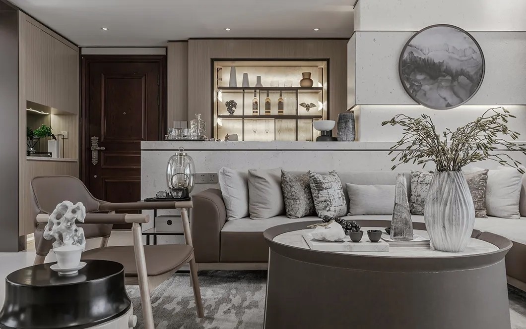 新中式風格家裝設計室內裝修效果圖-客廳 新中式風格家裝設計室內裝修效果圖-客廳