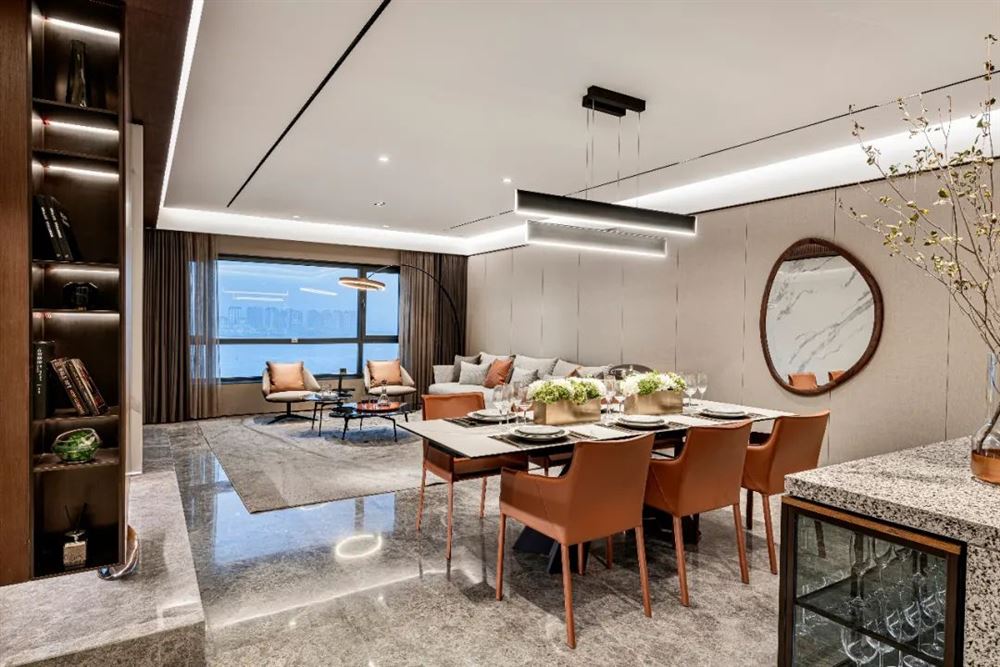 佛山市復地公園和光現代簡約風格四居室裝修案例