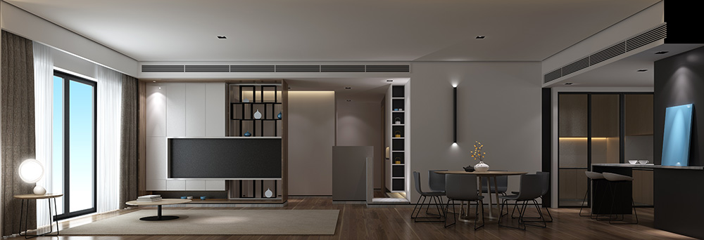 簡約輕奢風格室內裝修設計效果圖-富春山居四居190平米-室內客廳裝修設計 簡約輕奢風格室內裝修設計效果圖-富春山居四居190平米-室內客廳裝修設計