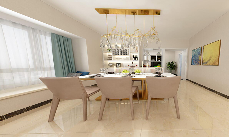 現代簡約風格室內裝修效果圖-碧桂園鳳南花園三居130平米-室內餐廳裝修設計 現代簡約風格室內裝修效果圖-碧桂園鳳南花園三居130平米-室內餐廳裝修設計