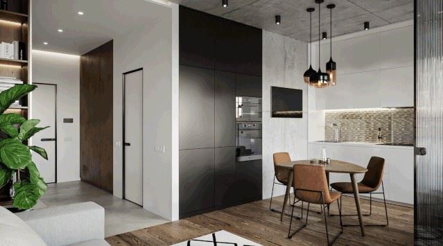 廣州市珠光&middot;金融城壹號現代簡約風格公寓裝修案例