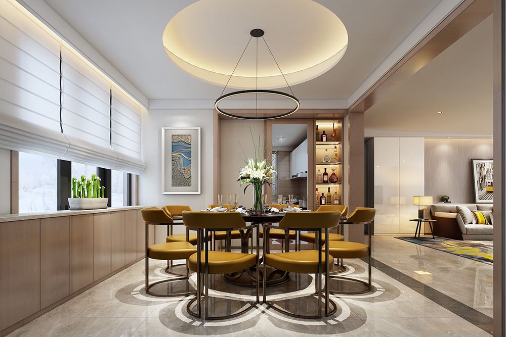 佛山市龍光&middot;玖悅灣輕奢風格別墅裝修案例