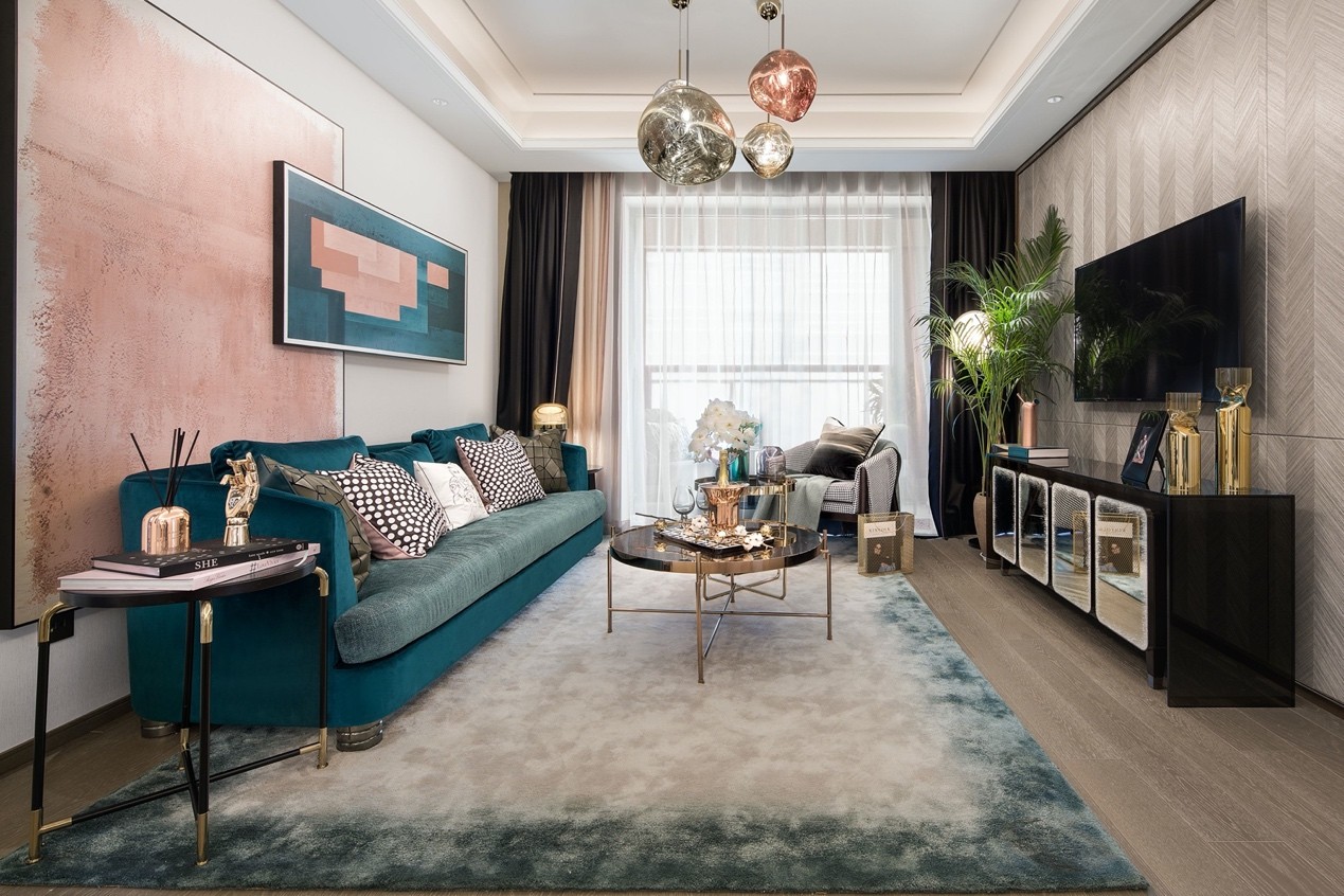 裝修案例現(xiàn)代輕奢風格室內(nèi)裝修效果圖-客廳 裝修案例現(xiàn)代輕奢風格室內(nèi)裝修效果圖-客廳