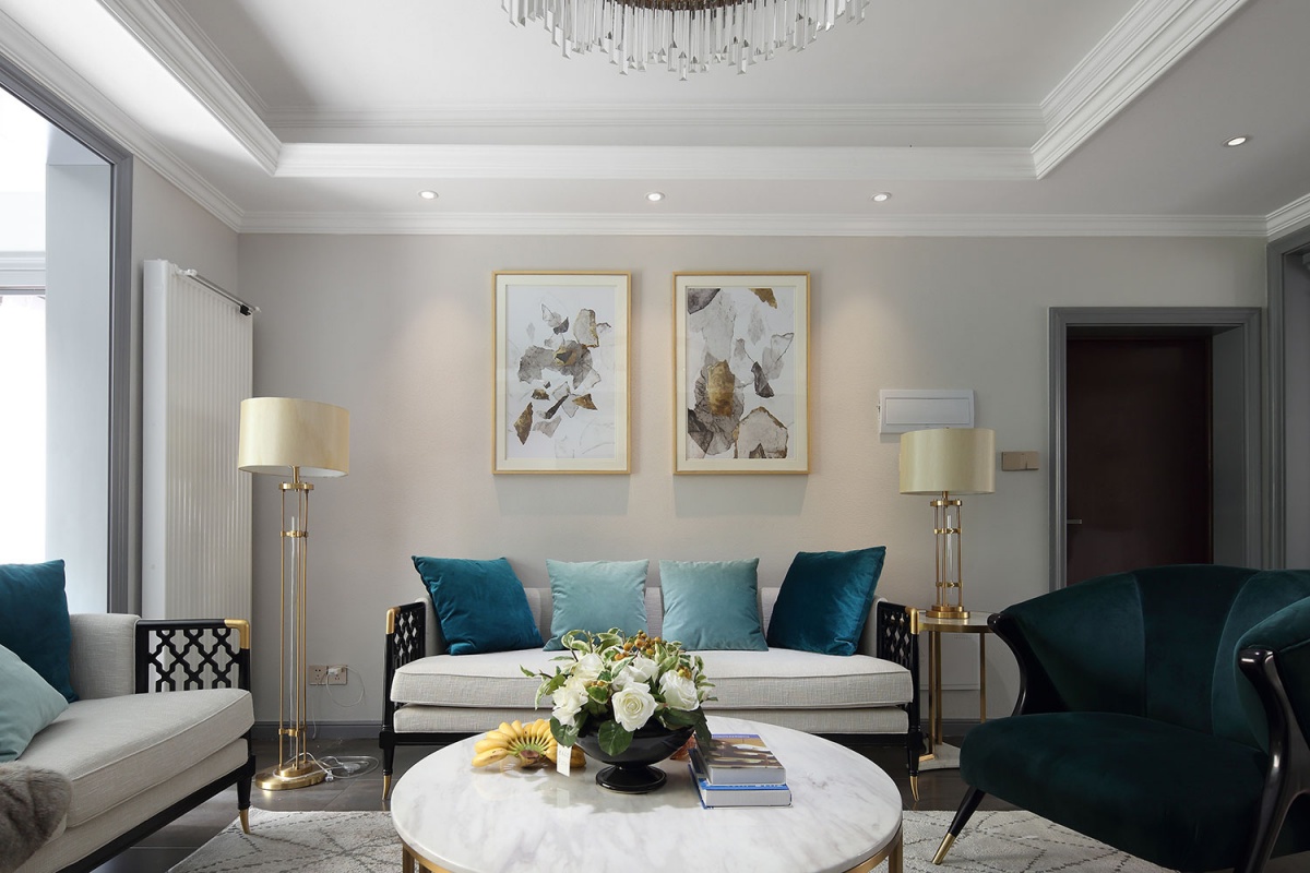 裝修案例輕奢風(fēng)格室內(nèi)裝修效果圖-客廳 裝修案例輕奢風(fēng)格室內(nèi)裝修效果圖-客廳