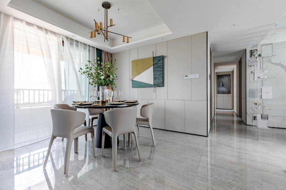 現(xiàn)代輕奢風格室內(nèi)家裝案例效果圖-餐廳 現(xiàn)代輕奢風格室內(nèi)家裝案例效果圖-餐廳