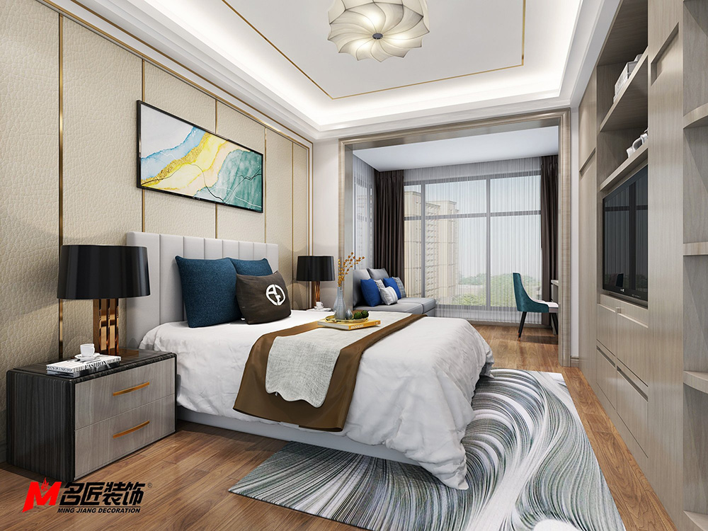 現(xiàn)代輕奢風(fēng)格室內(nèi)裝修設(shè)計(jì)效果圖-大悅花園三居118平米-室內(nèi)臥室裝修設(shè)計(jì) 現(xiàn)代輕奢風(fēng)格室內(nèi)裝修設(shè)計(jì)效果圖-大悅花園三居118平米-室內(nèi)臥室裝修設(shè)計(jì)