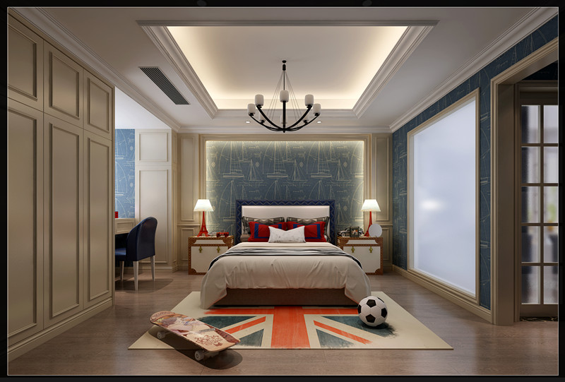 歐式風(fēng)格室內(nèi)裝修設(shè)計效果圖-保利中央公館四居175平米-室內(nèi)裝修設(shè)計兒童房 歐式風(fēng)格室內(nèi)裝修設(shè)計效果圖-保利中央公館四居175平米-室內(nèi)裝修設(shè)計兒童房