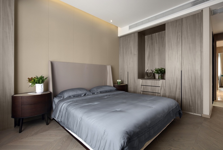 現代簡約風格室內家裝案例效果圖-臥室 現代簡約風格室內家裝案例效果圖-臥室