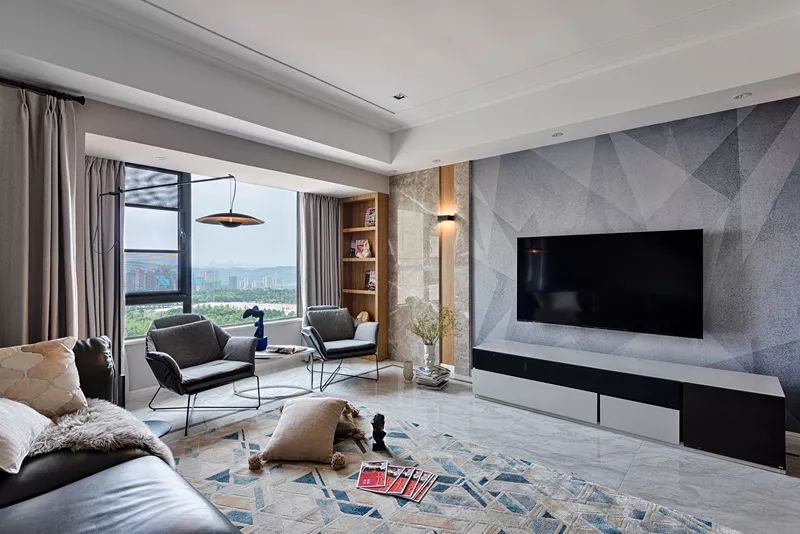 成熟優(yōu)雅的現(xiàn)代簡約風(fēng)格室內(nèi)裝修設(shè)計(jì)效果圖-客廳背景墻 成熟優(yōu)雅的現(xiàn)代簡約風(fēng)格室內(nèi)裝修設(shè)計(jì)效果圖-客廳背景墻