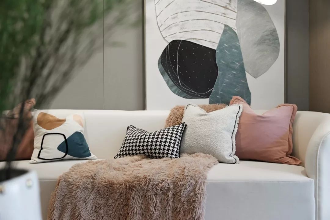 裝修案例莫蘭迪輕奢風格室內(nèi)裝修效果圖-起居室 裝修案例莫蘭迪輕奢風格室內(nèi)裝修效果圖-起居室