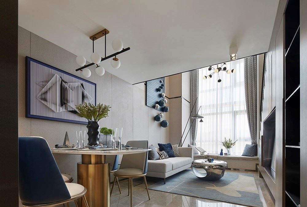 江門市江海怡景灣現代風格復式裝修案例