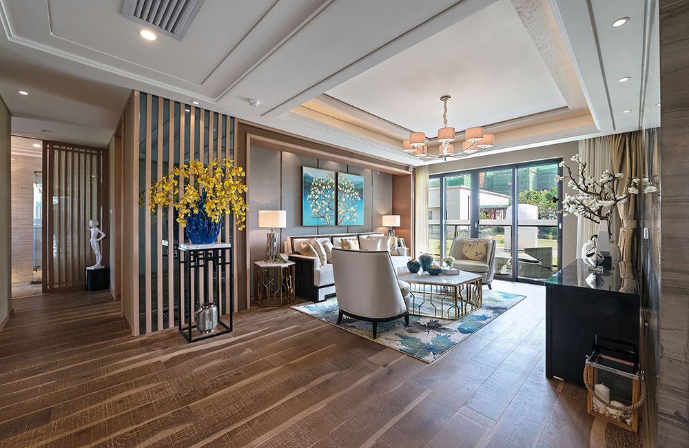 佛山市保利天悅新中式風格平層裝修案例