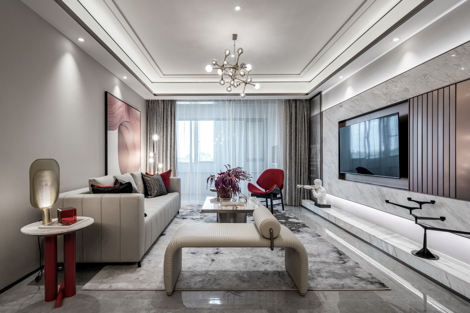 現代新中式風格室內設計家裝案例-客廳 現代新中式風格室內設計家裝案例-客廳