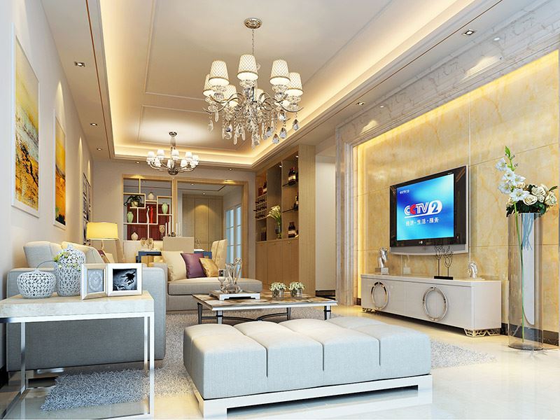 佛山市保利時(shí)代天珀現(xiàn)代簡(jiǎn)約風(fēng)格四居室裝修案例