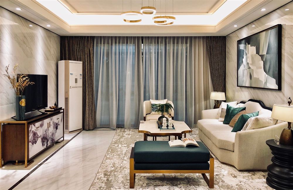 江門市帕佳圖尚品新中式風(fēng)格三居室裝修案例