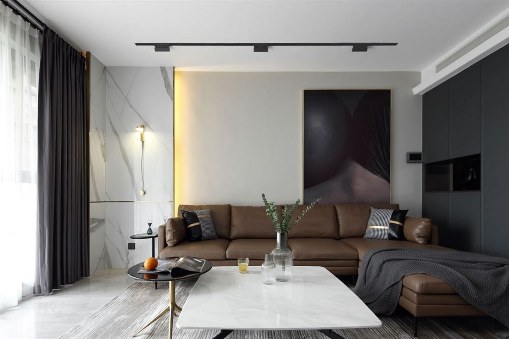 廣州市萬科金域曦府現(xiàn)代簡約風格三居室裝修案例