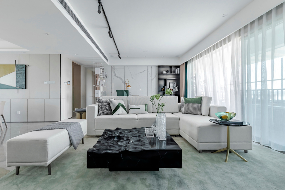 現(xiàn)代輕奢風格室內(nèi)家裝案例效果圖-客廳 現(xiàn)代輕奢風格室內(nèi)家裝案例效果圖-客廳