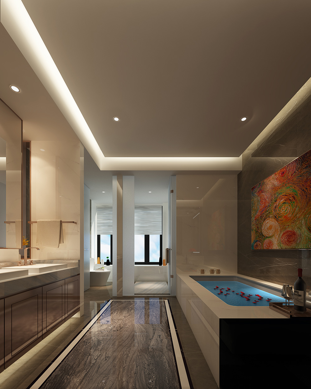 現(xiàn)代簡約風(fēng)格室內(nèi)裝修設(shè)計效果圖-鉆石之家富春山居-室內(nèi)主衛(wèi)裝修設(shè)計 現(xiàn)代簡約風(fēng)格室內(nèi)裝修設(shè)計效果圖-鉆石之家富春山居-室內(nèi)主衛(wèi)裝修設(shè)計