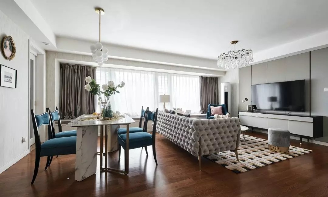 美式輕奢風格家裝設計室內裝修效果圖-客廳 美式輕奢風格家裝設計室內裝修效果圖-客廳