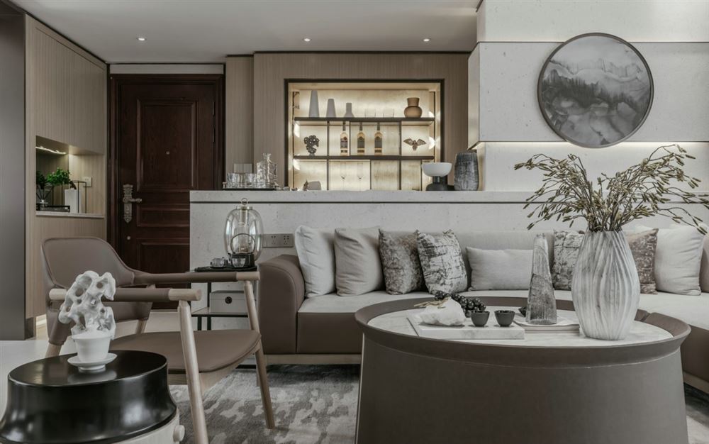 江門市君匯熙庭新中式風(fēng)格三居室裝修案例