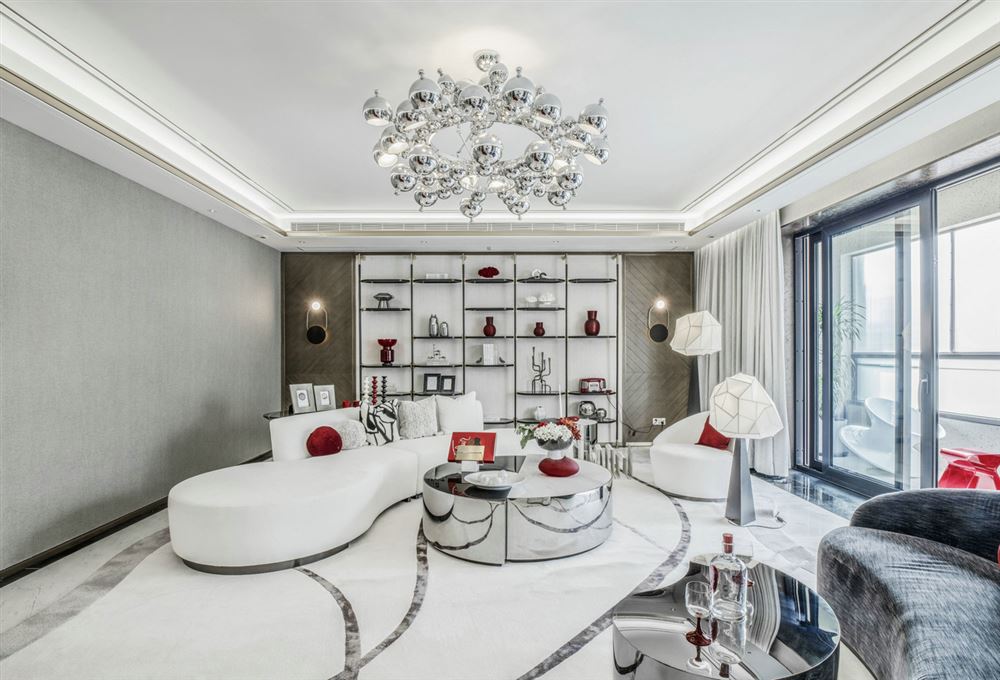 江門市新會(huì)保利西海岸輕奢風(fēng)格三居室裝修案例