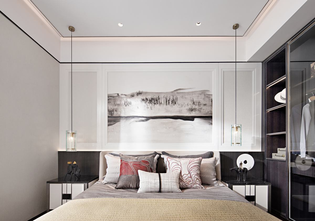 新中式風格室內設計家裝案例-臥室 新中式風格室內設計家裝案例-臥室