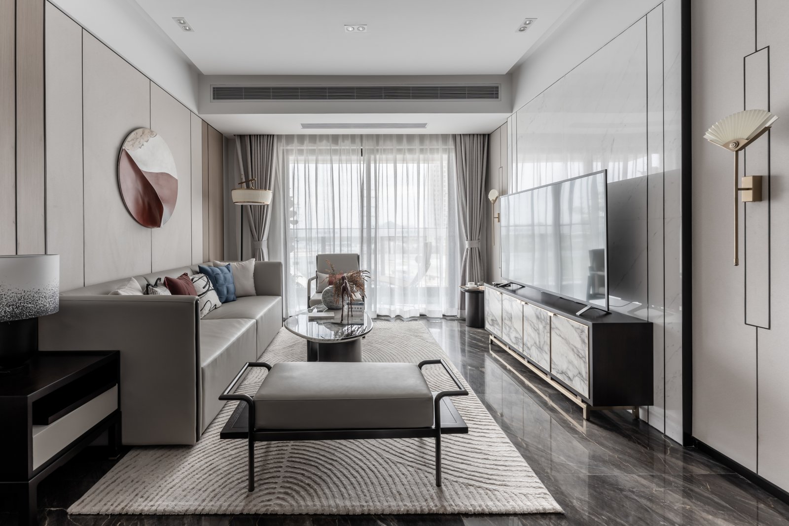 現代簡約風格室內設計家裝案例-客廳 現代簡約風格室內設計家裝案例-客廳