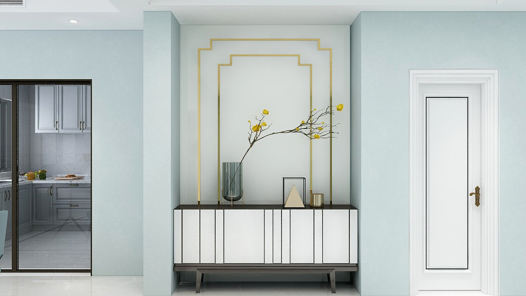 復式大宅室內裝修設計-走廊效果圖 復式大宅室內裝修設計-走廊效果圖