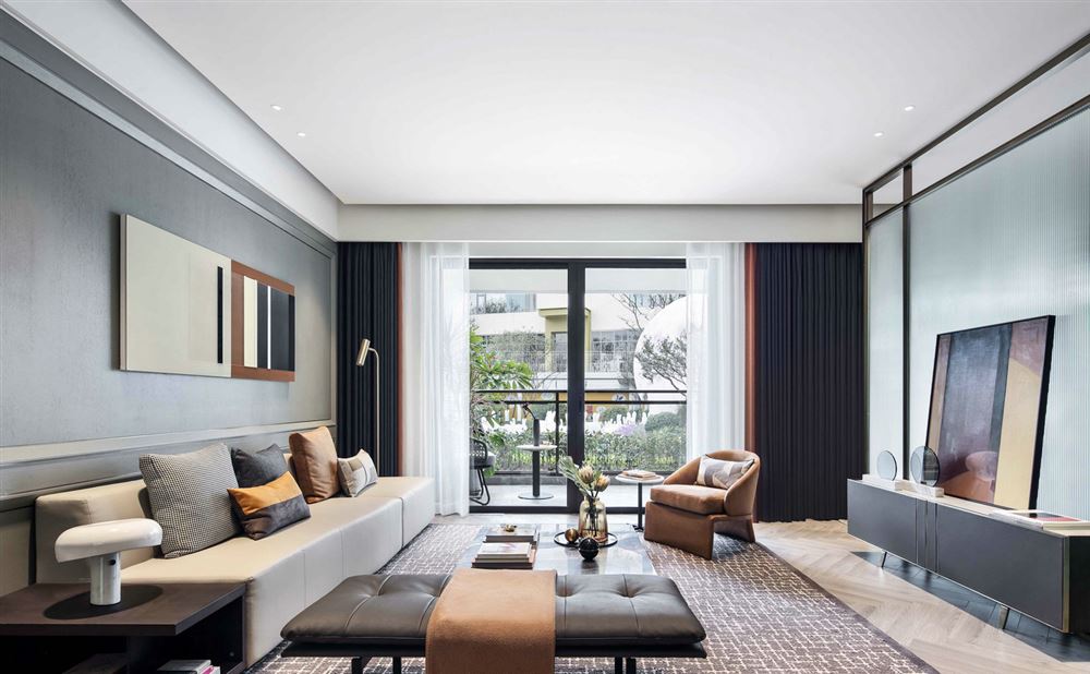 佛山市金地&middot;招商臻玥府輕奢風(fēng)格四居室裝修案例