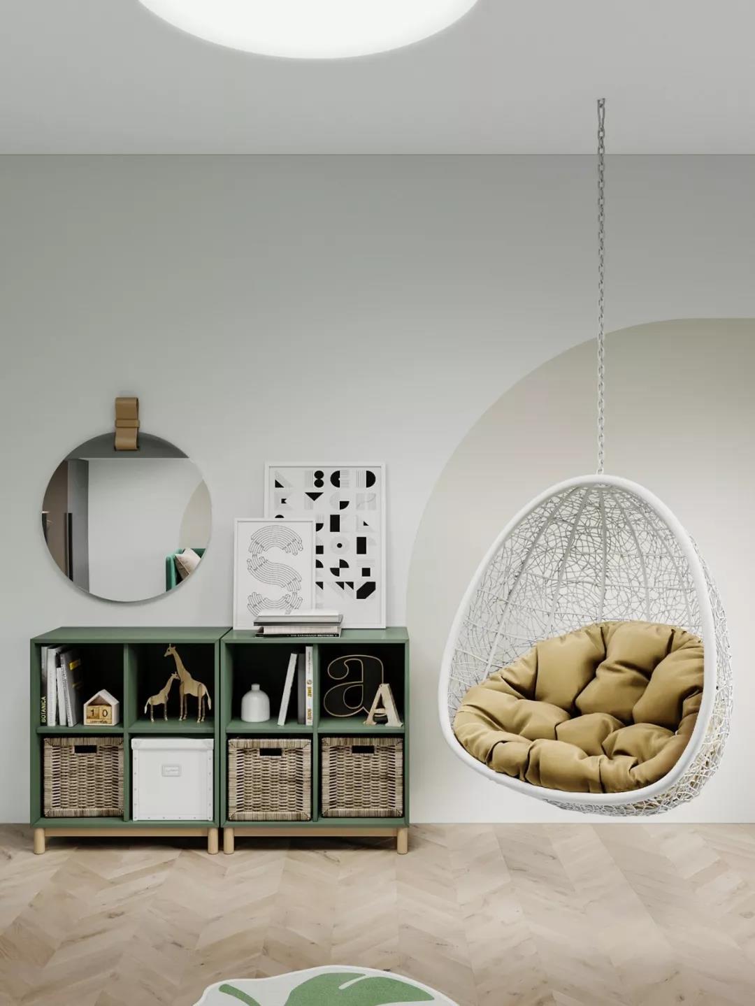 高級灰+原木色現代風格室內裝修設計效果圖-萬達華府四居140平米-女兒房 高級灰+原木色現代風格室內裝修設計效果圖-萬達華府四居140平米-女兒房