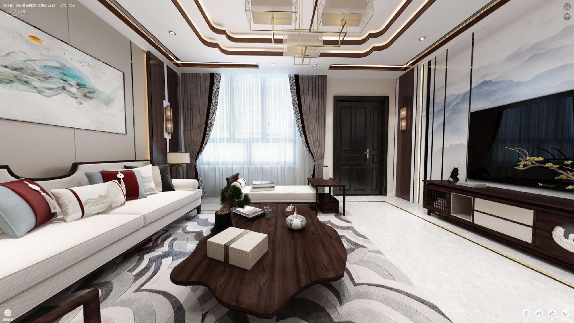 佛山市碧桂園·嶺南盛世新中式風格別墅裝修案例