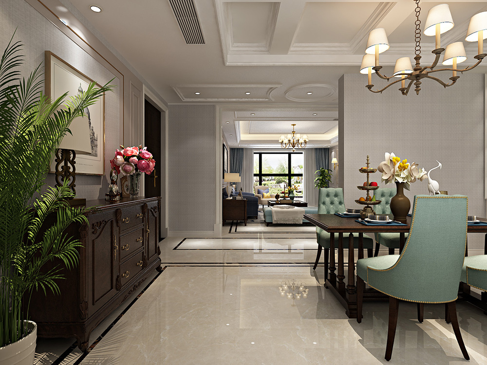 美式輕奢風(fēng)格室內(nèi)裝修設(shè)計(jì)效果圖-恒大濱江左岸四居133平米-室內(nèi)玄關(guān)裝修設(shè)計(jì) 美式輕奢風(fēng)格室內(nèi)裝修設(shè)計(jì)效果圖-恒大濱江左岸四居133平米-室內(nèi)玄關(guān)裝修設(shè)計(jì)