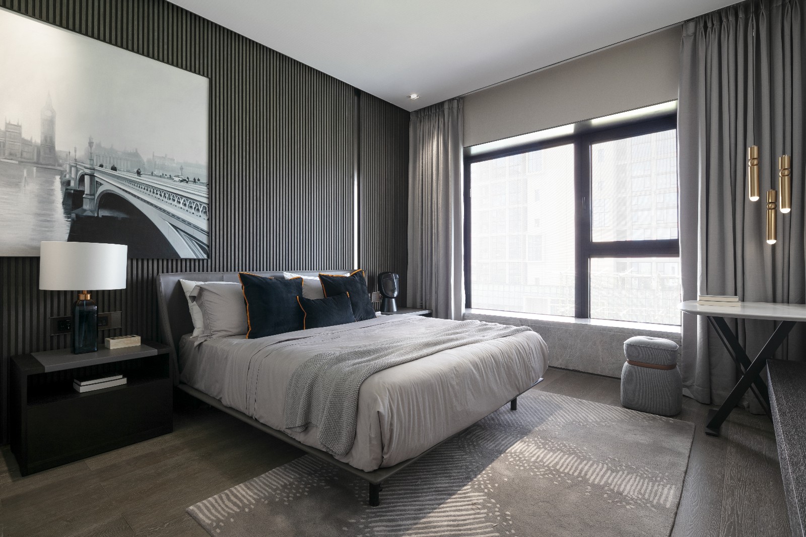 裝修公司輕奢風格室內裝修效果圖-主臥 裝修公司輕奢風格室內裝修效果圖-主臥