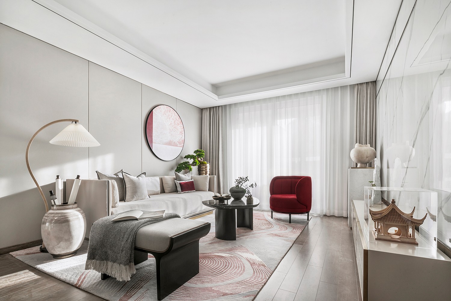 簡歐輕奢風格家裝設計室內裝修效果圖-客廳 簡歐輕奢風格家裝設計室內裝修效果圖-客廳