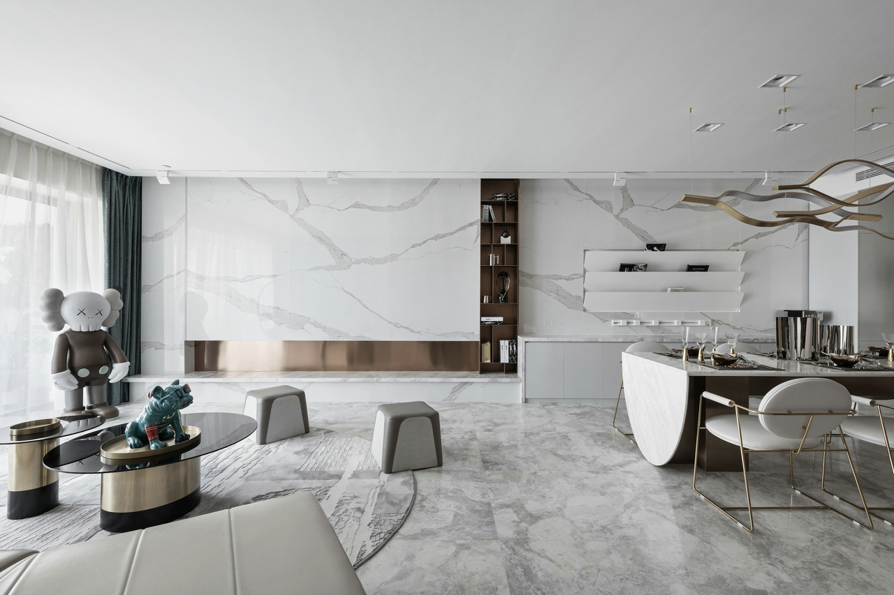 現代簡約風格室內設計家裝案例-客餐廳 現代簡約風格室內設計家裝案例-客餐廳