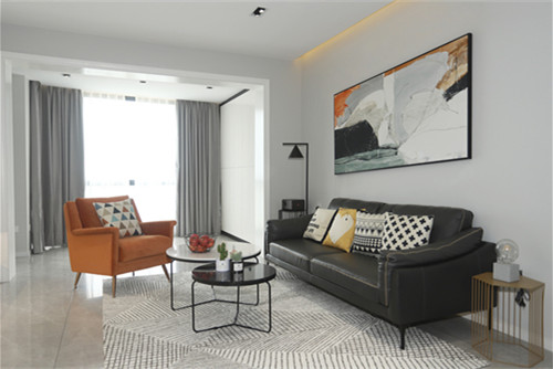 海口市廣昌花苑現代簡約風格三居室裝修案例