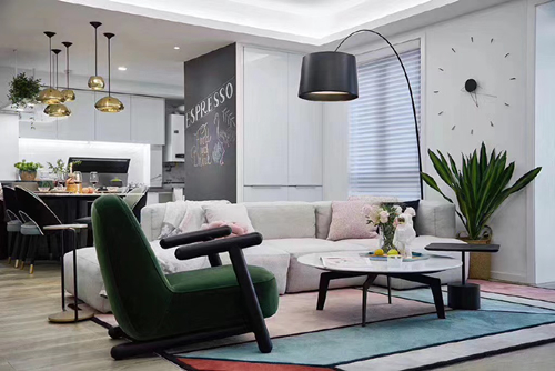 江門市雅逸尚都北歐風格三居室裝修案例